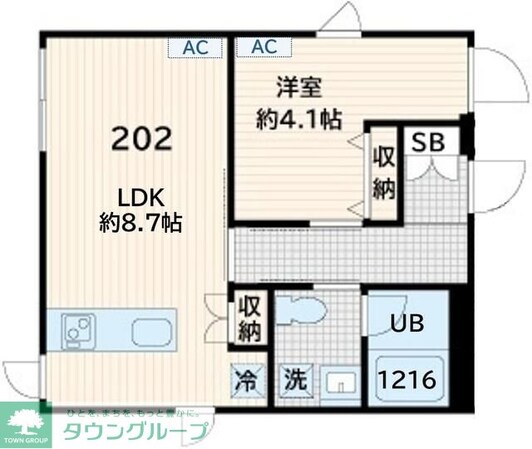 Fullea奥沢の物件間取画像